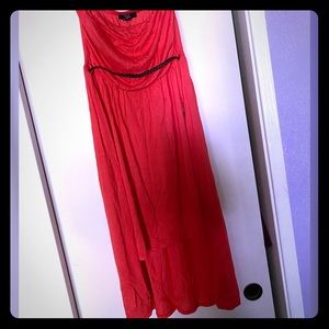 ❤️❤️Orange high low dress